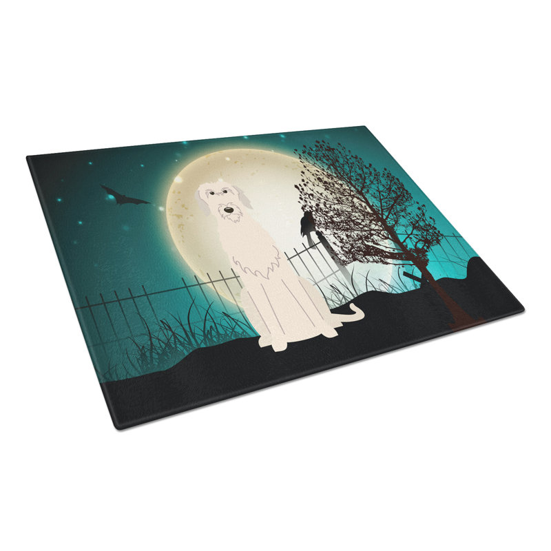 Planche à découper en verre à trésors irish lévrier caroline Scary Halloween