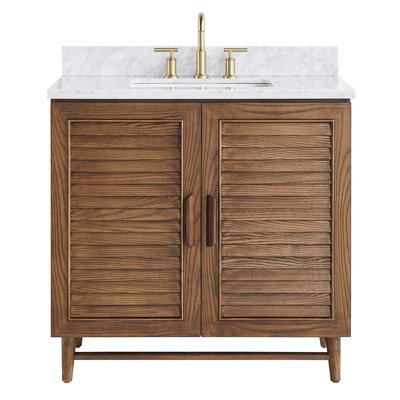 Lowell 36" Freestanding Standard Single Bathroom Vanity with Top