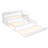 Twin XL Wood Daybed with 2 Trundles, Storage Cubbies, LED Light, USB Charging Bed Frame, White-288059814