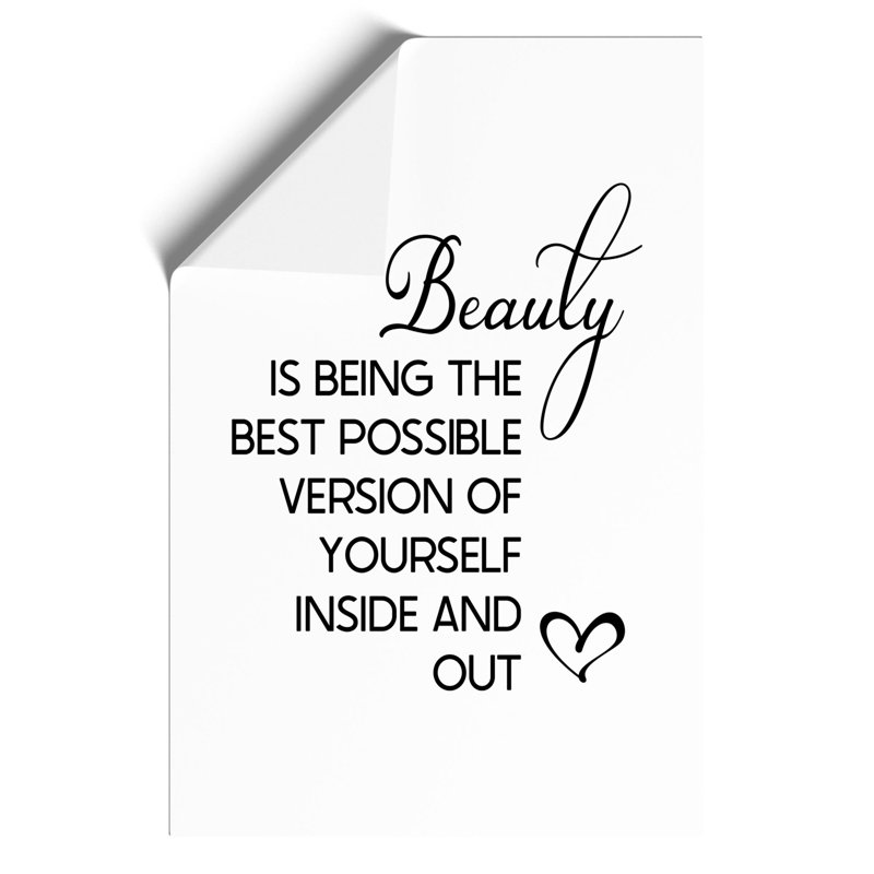 Beauty Is - Frameless Print, 42cm H x 30cm W x 0.1cm D