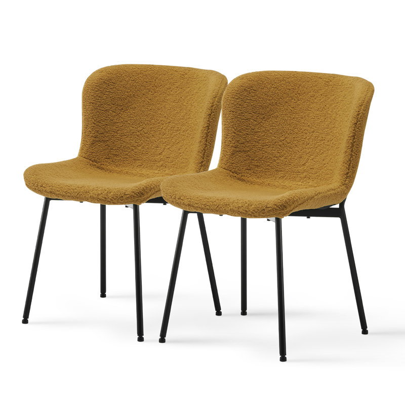 Fabric Side Chair, Yellow