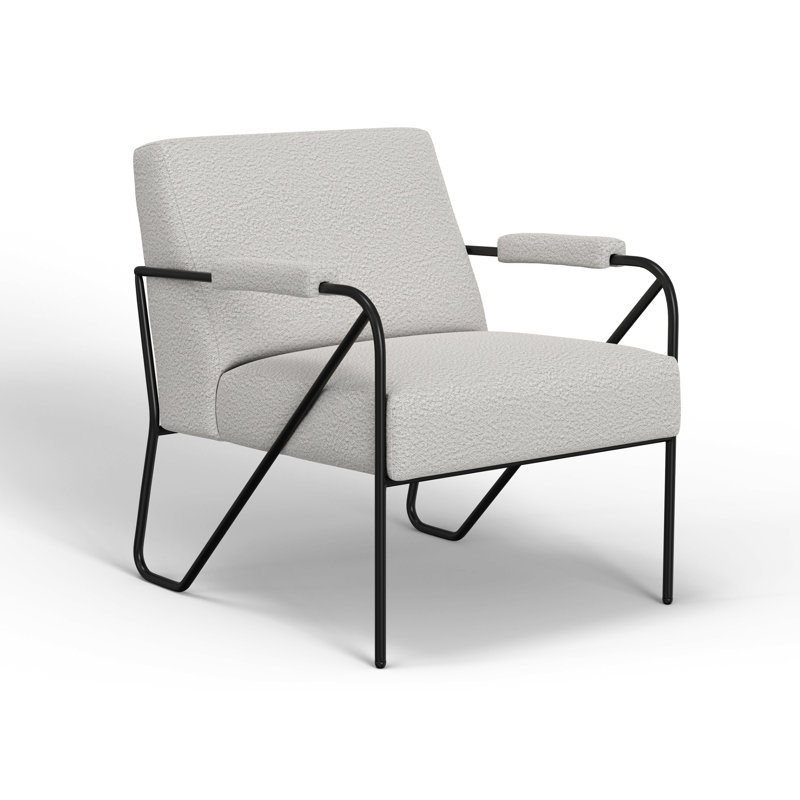 Fauteuil Amiyha, Polyester beige clair
