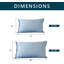 Ensemble de 2 taies d'oreiller 100% rayonne de bambou avec fermeture à enveloppe Cooling-115276792-115276786
