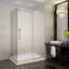 Cabine de douche rectangulaire coulissante sans cadre avec base incluse l 48 po x P 35 po x H 77,5 po Langham-18009243-18009241