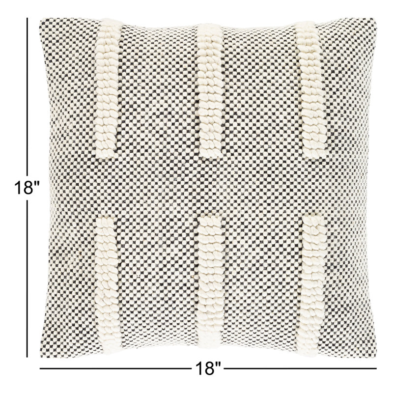 Coussin Sefarina, H 18 po x l 18 po, Polyester / bourre de polyester