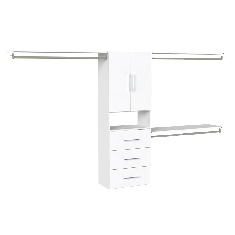 SuiteSymphony Hanging Tower Reach-In Set with Drawers and Doors