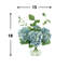 Hydrangea Arrangement In A Clear Glass Vase