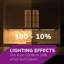 Inlight 24-inch Dimmable Hardwired Only 3 Colour Under Cabinet LED Lights, Selectable 3000K/4000K/5000K, Matte White Finished, ETL Listed, IN-0201-13-WH-345K-99868167