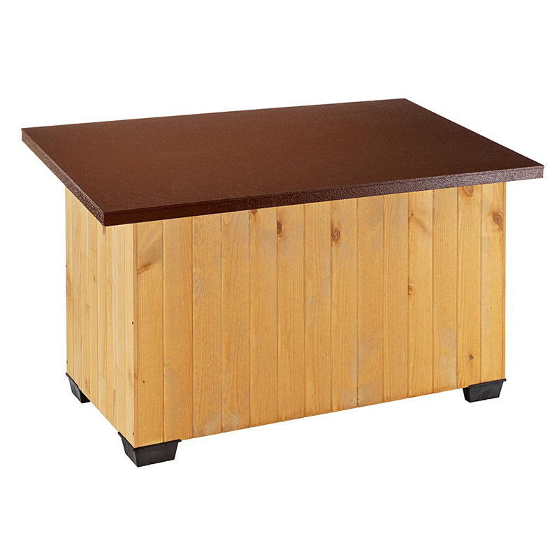 Wood Portable Dog House, 87cm H x 85.5cm W x 140cm D