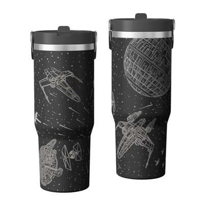 30 oz Tumbler  with Lid and handle  Stainless steel  Insulated tumblers  Cute water bottle with Flip(astronomy constellation)