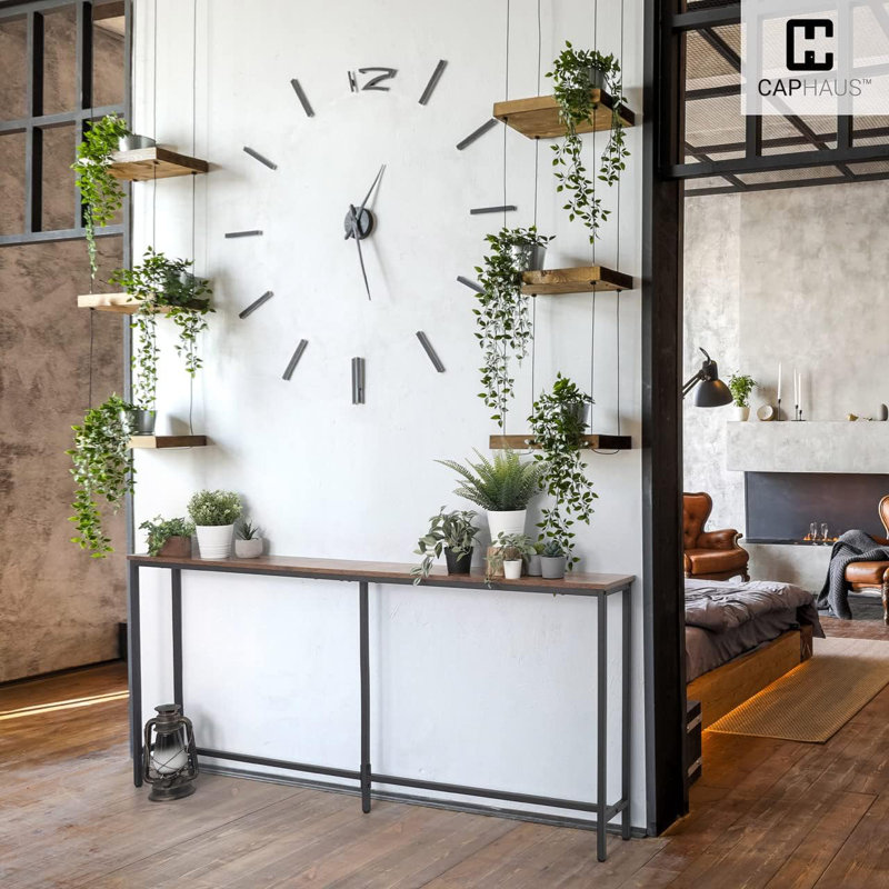 CAPHAUS Narrow Long Console Table for Entryway, Classic Design Sofa Table Narrow Long for Living Room, Skinny Sofa Table, Entrance Table for Hallway, Plant Table, Décor Table