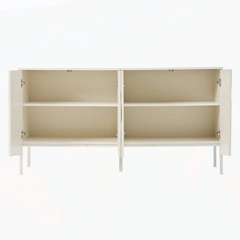 4-Door Storage Cabinet, Beige