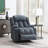 Omarion Blue Chenille Power Motion Recliner With Lift