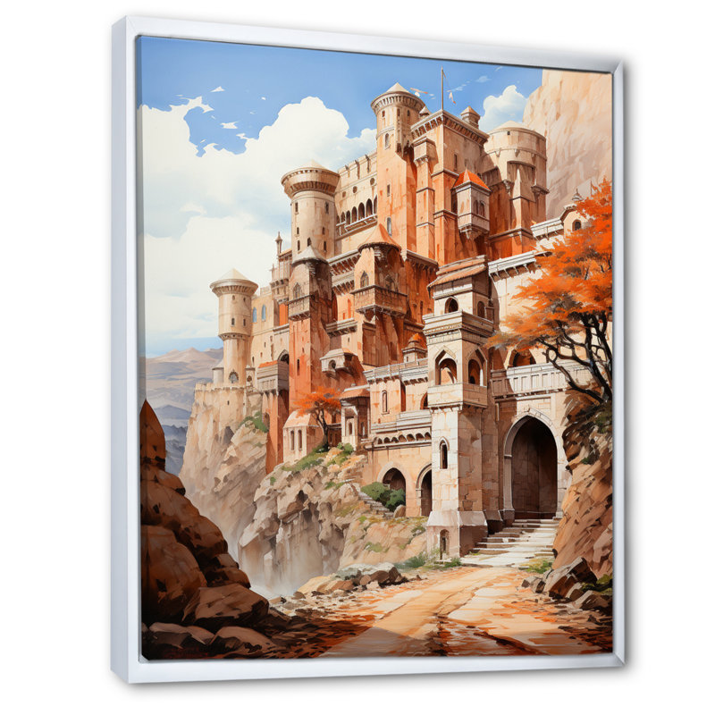 Impression sur toile Fortress Majestic Guardians, H 32 po x l 24 po x P 1 po, Cadre flottant blanc