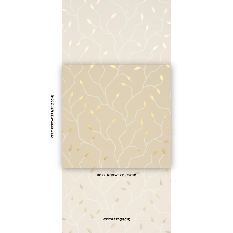 Papier peint Cymbeline, Blanc