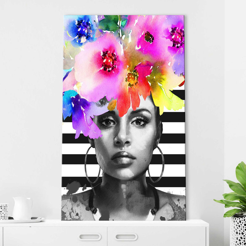 «Afrique Model 9 (Vertical)» par Jodi - impression, H 60 po x l 36 po x P 1,5 po, Toile tendue