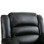 Fauteuil inclinable manuel en similicuir respirant de 38 po de largeur avec accoudoirs et dossier rembourrés Emryn-91951215