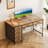 Writing Desk With 6-tier Fabric Drawers,home Office Desk With Reversible Design,modern Corner Desk With Solid Structure-871923621