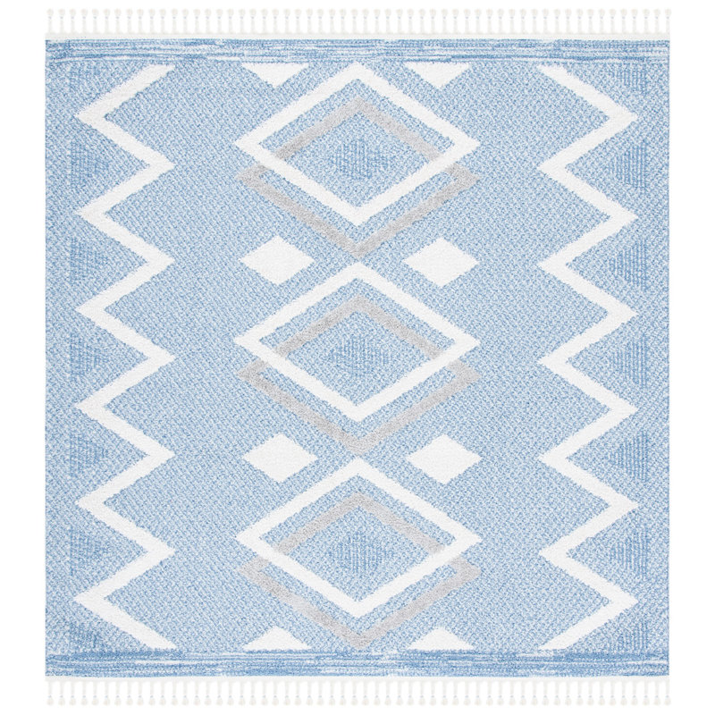 Tapis à poils longs Sherwin, Carré 6 pi 7 po