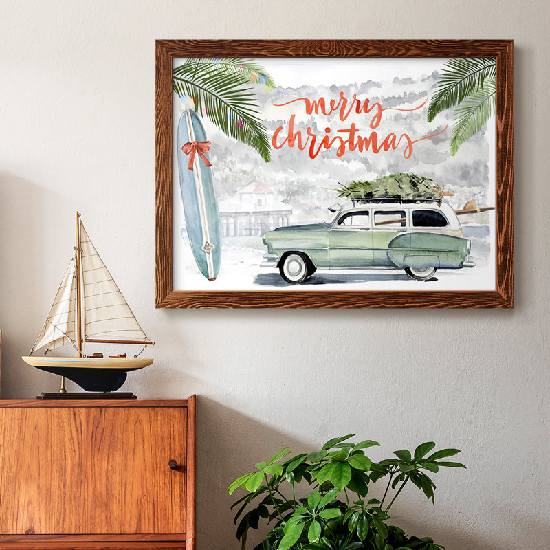 «So Cali Christmas Collection A», peinture sur toile encadrée, Érable, H 22 po x l 32 po x P 1,5 po
