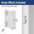White Sliding Screen Door Handle, fits Superior Sliding Screen Doors (Single Pack)
