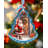 4'' Glass Hanging Figurine Ornament