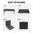 4Ft Portable Folding Table Indoor&Outdoor Maximum Weight 135KG Foldable Table For Camping Black-2023599397-2023599395
