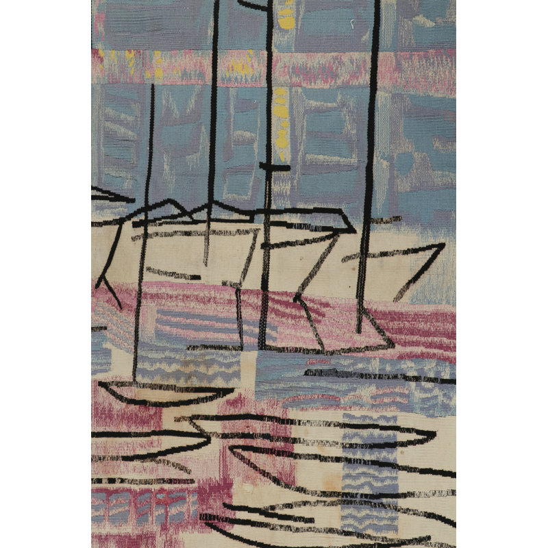 One-of-a-Kind Rectangle 5’6” X 6’8” Hand Knotted Area Rug