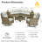 Tommy Outdoor Wicker 7 Person Seating Group With Cushions-359756643-349627907