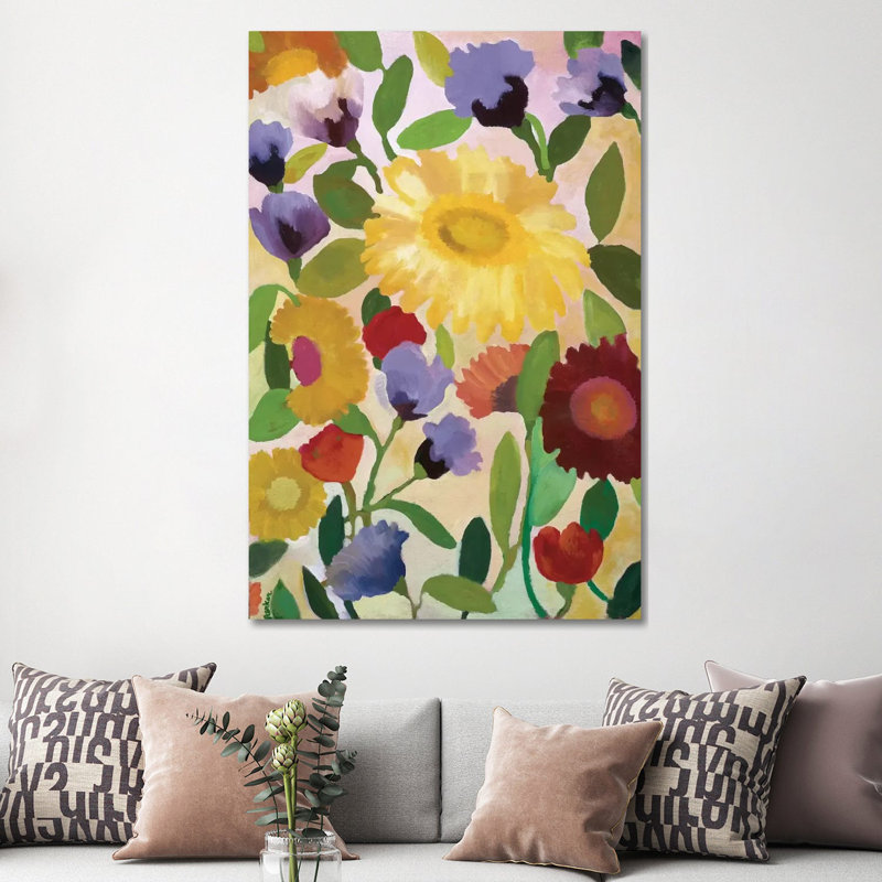 Iris par Kim Parker - reproduction d'art, Toile tendue, Aucun mat, H 40 po x l 60 po x 1,5 po