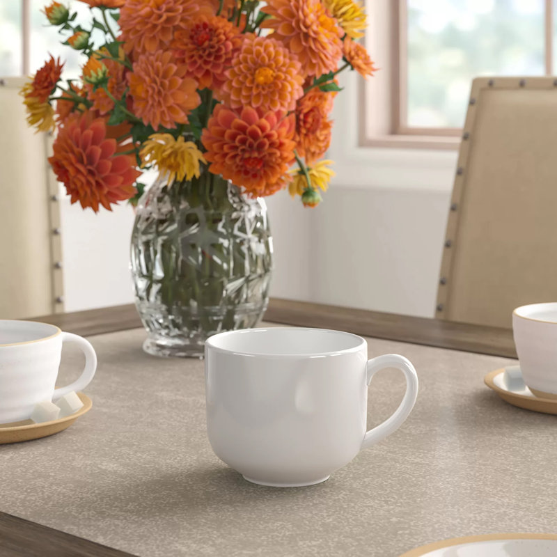Ensemble de 4 tasses à café Plainfield, Blanc