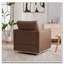 Fauteuil d'appoint pivotant rembourré 30,7 po l 30,7 po-200962066