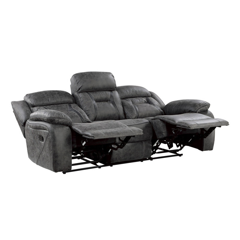 Ensemble de salon double inclinable gris Chistine Hill
