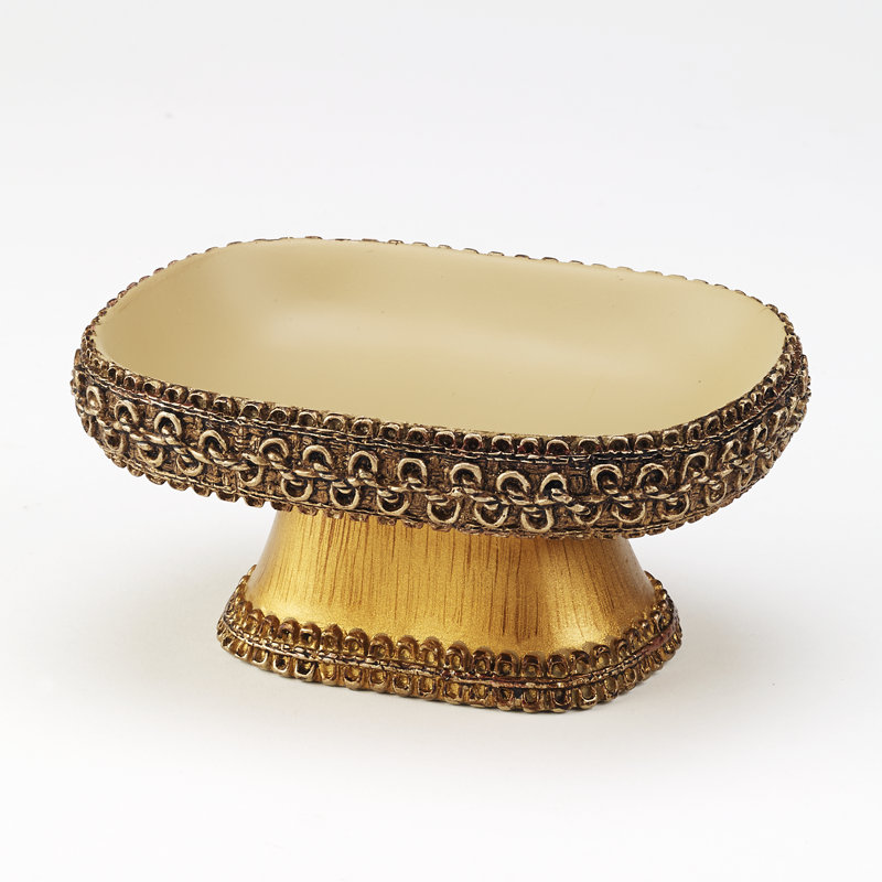 Porte-savon tressé Medallion Gte, Doré