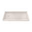 Base de douche en alcôve à seuil simple avec drain en nickel poli de 2 pouces DreamLine SlimLine-118322166-118322172