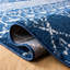 Tapis bleu marine à motif géométrique Cobos-1363941542