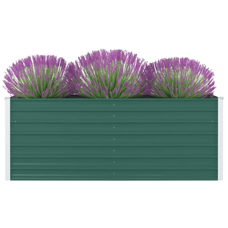 Arlington Metal Planter Box, Green, 160cm H x 80cm W x 45cm D