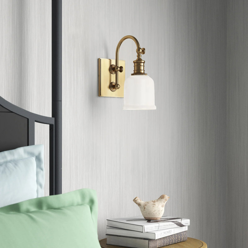 Armed Sconce, Aged Brass