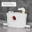 Pompe de puisard 600W avec 4 entrées d'eau pour toilette, sous-sol 600W Macerator