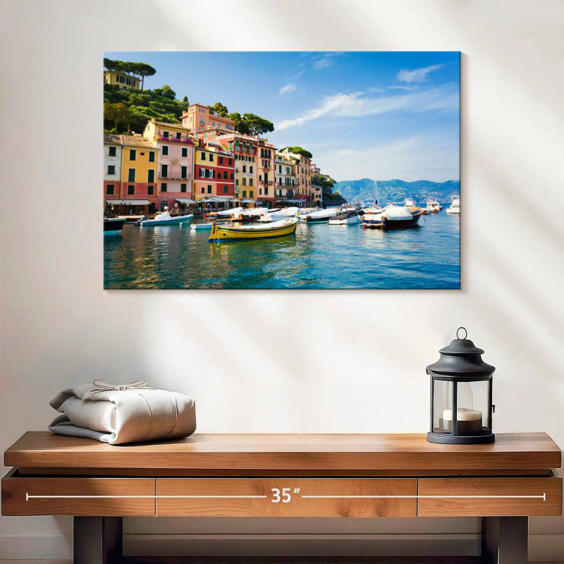 Sebbie Portofino, bord de mer, H 16 po x l 24 po