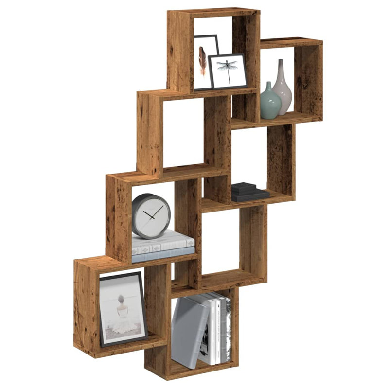 Gladi 8 Piece Cube Shelf, Old Wood