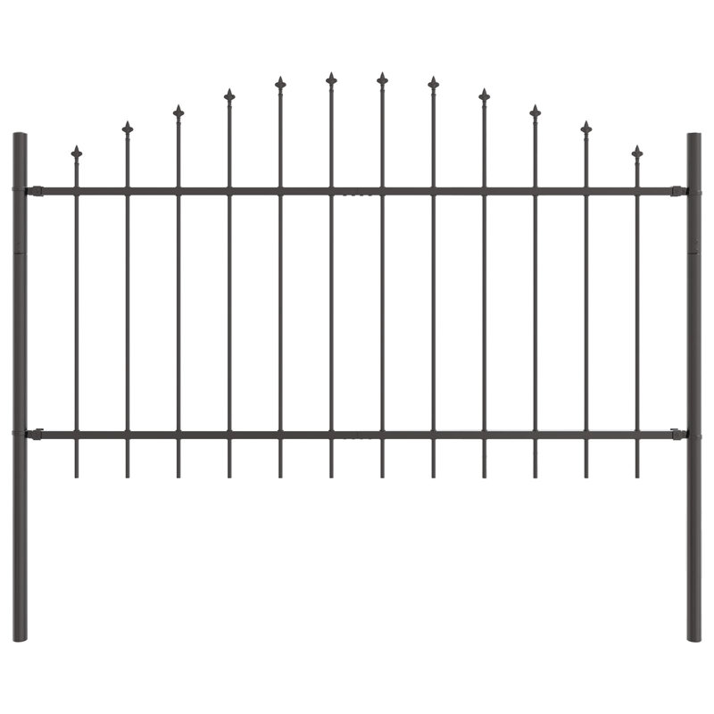Aairah Farming and Garden Fence Panel, 140 cm H x 170 cm W, Brown, 1 Post