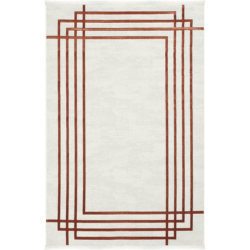 Rheanon Solid Colour Machine Made Indoor / Outdoor Area Rug, Rectangle 120 x 180cm