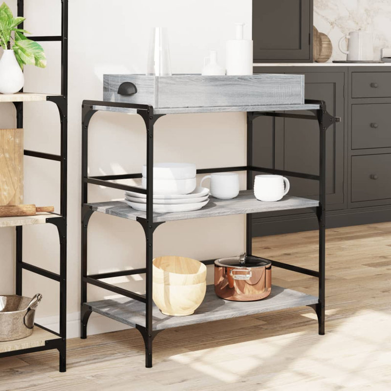 Osterman Bar Cart, Grey Sonoma
