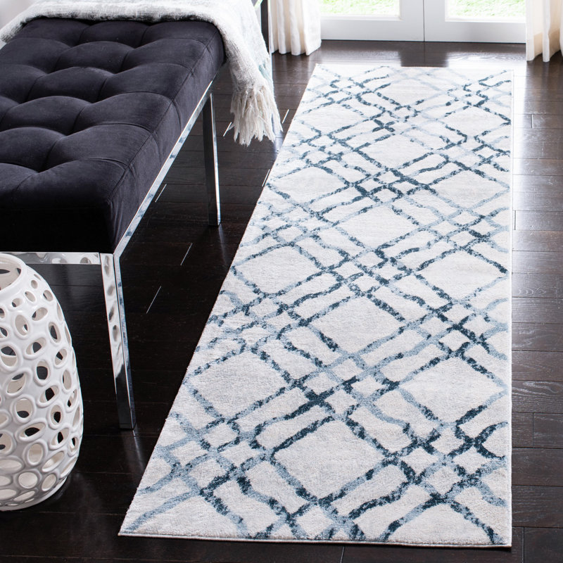 Winnols Performance Geometric Rug, Runner 2'2" x 7'