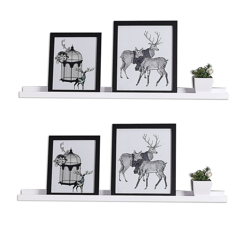 Dulin 2 Piece Floating Shelf, White