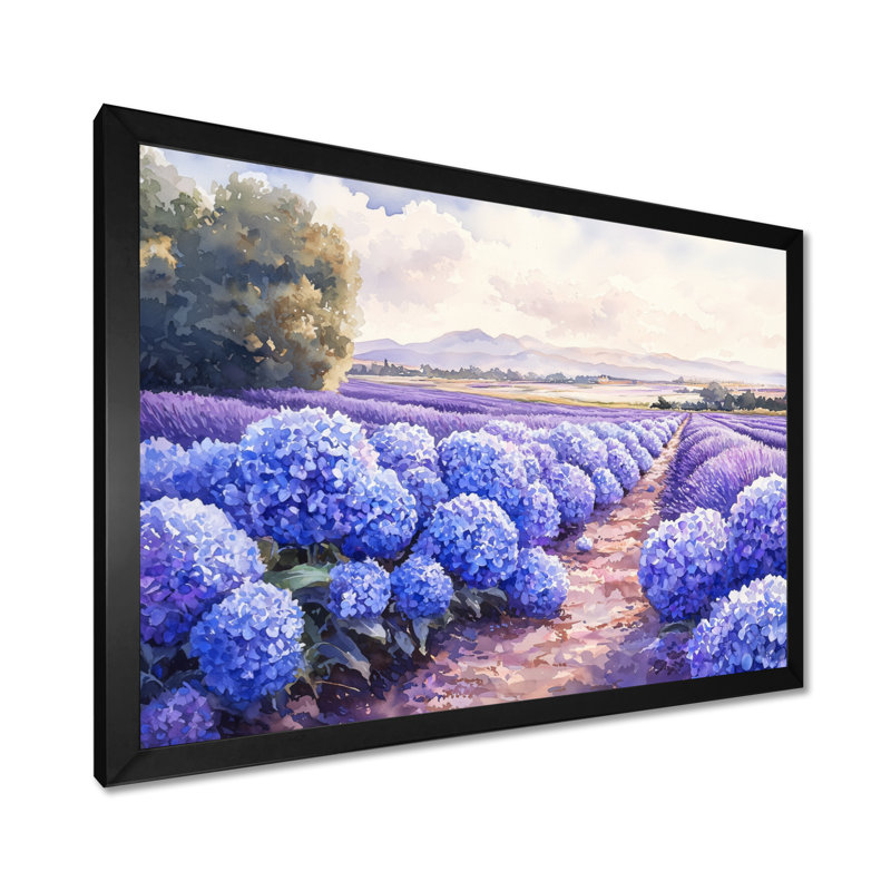 Irelia - Floral Wall Art, Impression d'un seul cadre photo, Black, H 30 po x l 40 po