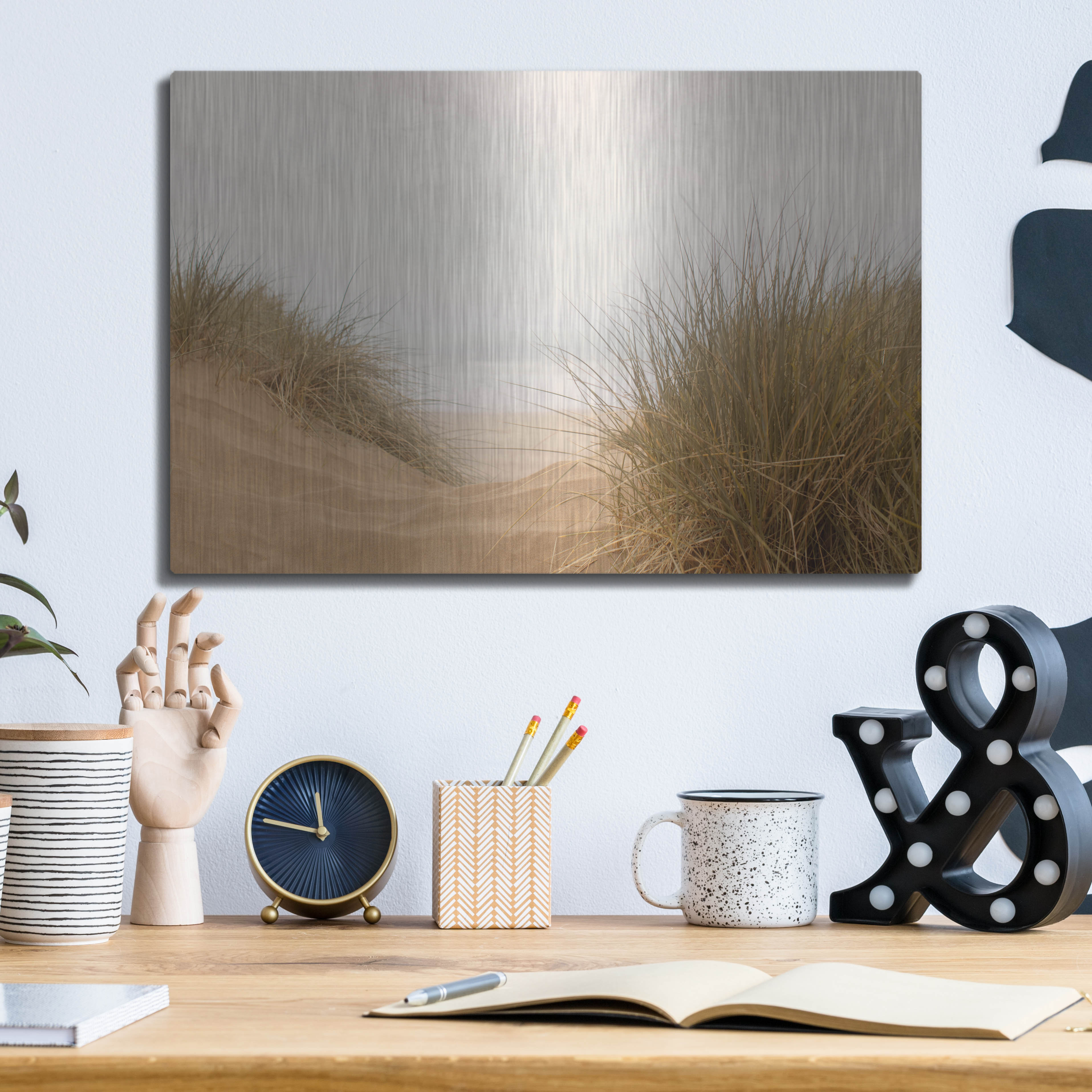 Ivy Bronx 'White Oceans 38' by Ian Winstanley Metal Wall Art Wayfair