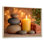 "Elegant Relaxing Spa" - Art mural encadré en bambou, impression sur toile jaune asiatique