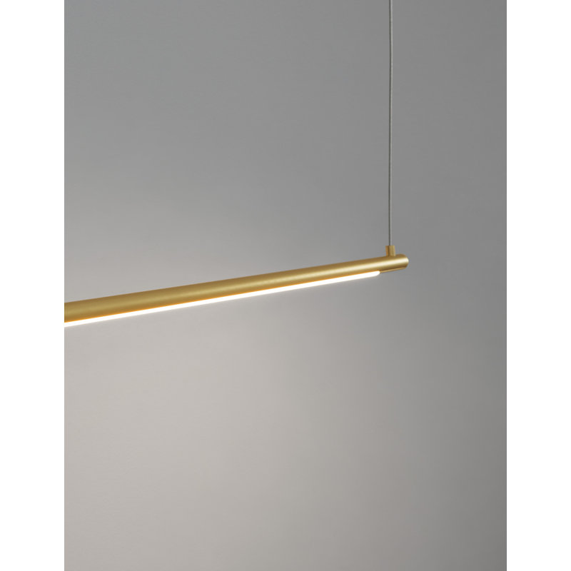 1 - Light LED Kitchen Island Pendant, Gold